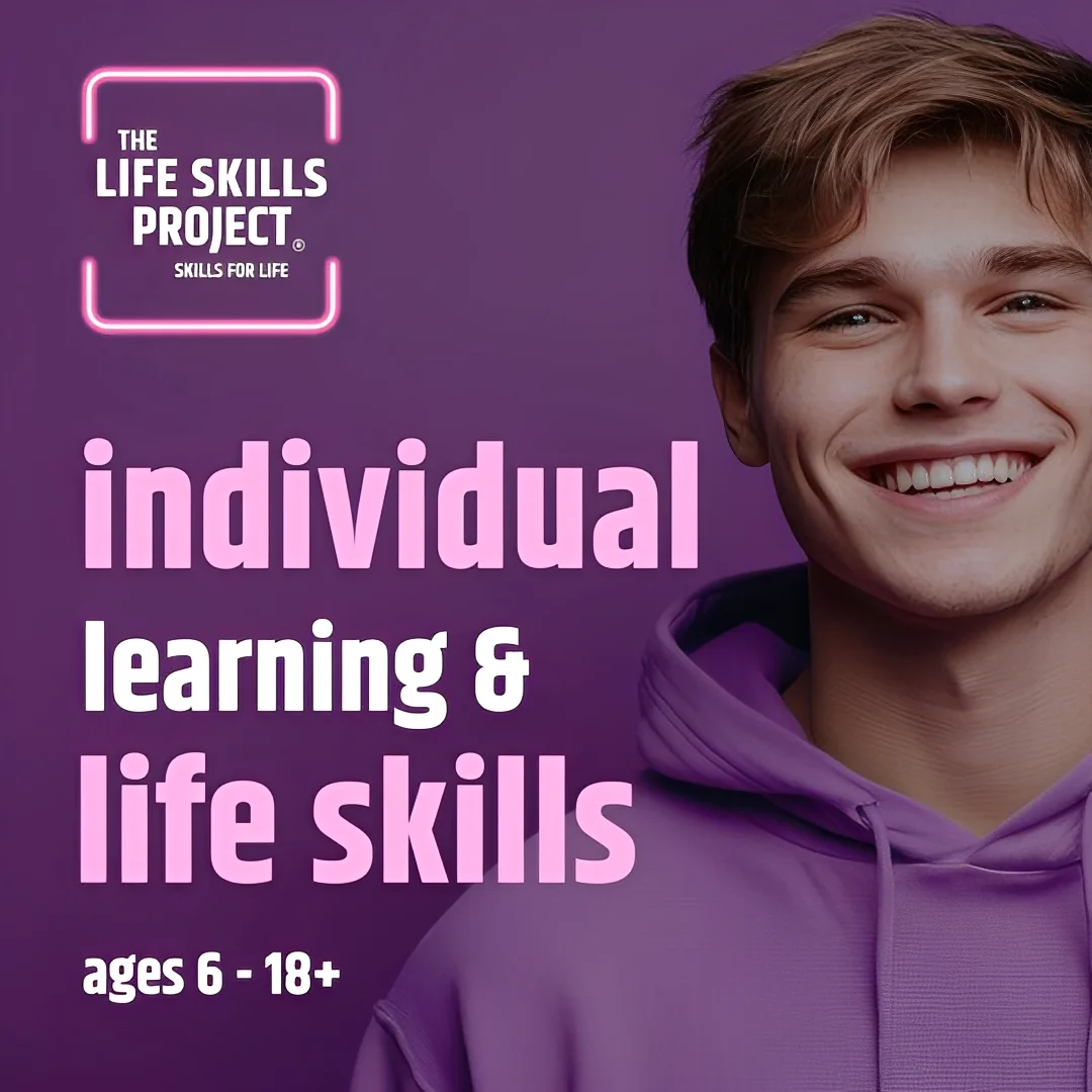 Click here to learn more about Individual Learning and Life Skills for ages 6 to 18 plus